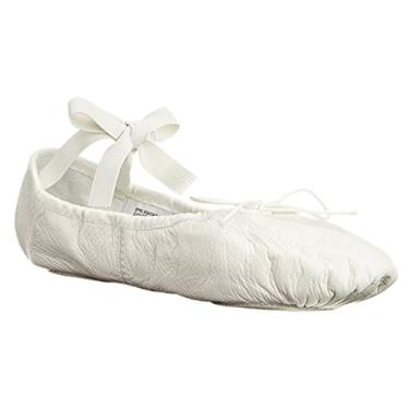 Imagem de Bloch Dance Tênis feminino de balé de couro com sola dividida Prolite II, Wht, 35