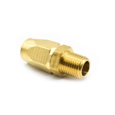 Imagem de Interstate Pneumatics HRPZ26-01 3/8" Reutilizável Mangueira de Reparo com 1/4" NPT macho para mangueira de poliuretano de 3/8" (Série HU16)