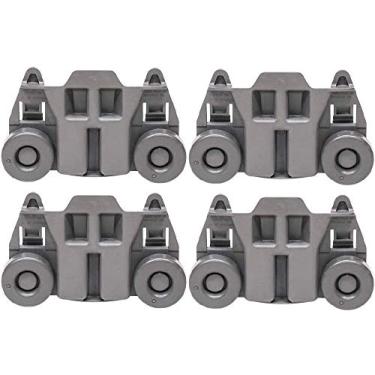 Imagem de Odowalker Pacote com 4 rodas premium para lava-louças Rack inferior para Kenmore Elite peças de reposição para lava-louças W10195417 Kitchen Aid lava-louças