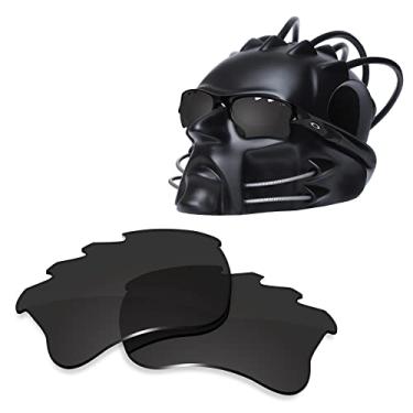Imagem de ToughAsNails Lentes de substituição para óculos de sol Oakley Flak Jacket XLJ ventilados – HyperVision Plus Black – Polarizadas