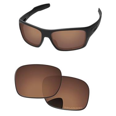 Imagem de PapaViva Lentes de reposição para óculos de sol Oakley Turbine OO9263 65 mm, Cobre marrom, Turbine