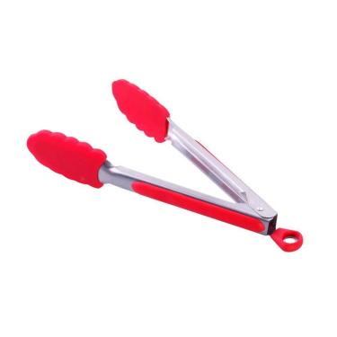 Imagem de Pegador de Silicone 26CM Aço Inoxidável Hercules Vermelho