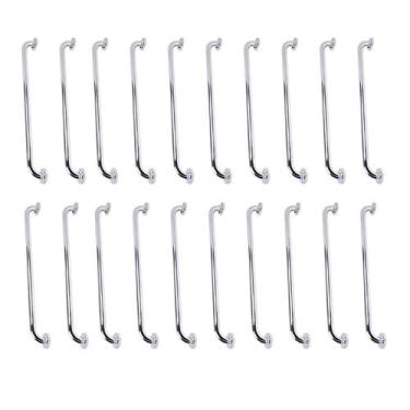 Imagem de Alça de Apoio 70cm Barra Inox Kit 20 Unidades Segurança Acessibilidade