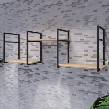 Imagem de Prateleira Suspensa Nova Elegante Moderna Versatil Industria - Metal d
