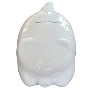 Imagem de Cofre Porquinho - Cofrinho Porcelana Branca - Antilope Decor Porcelana