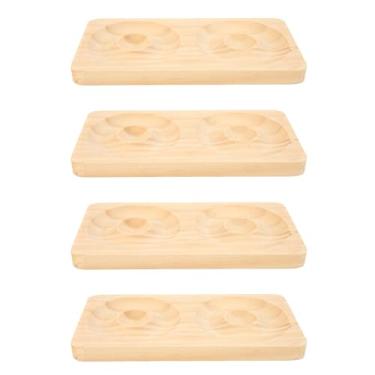 Imagem de Pulseira de Madeira 4pcs Suporte de Exibição de Madeira, Bracelete de Contas Bandejas de Bracelete de Contas para Pulseira de Jóias, Bandeja de Exibição de Jóias de Madeira