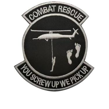 Imagem de Substituição para raro nórdico viking corvo runas Odin God of War patches tático moral aplique gancho e laço emblema 1 peça (resgate de helicóptero)