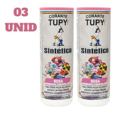 Imagem de Kit 03 Corante Tupy Sintético P/ Tingir Botões , Zípe, Acetato, Acríli