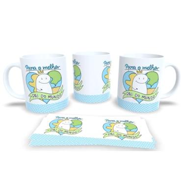 Imagem de Caneca de Porcelana Personalizada dia dos Pais Frases Engraçadas, Divertidas e Deboche (Para o melhor pai do mundo..)