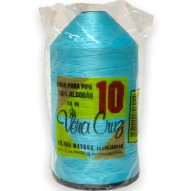 Imagem de Linha Vera Cruz Fio 10 de 12000 Jardas Para Pipas, Azul