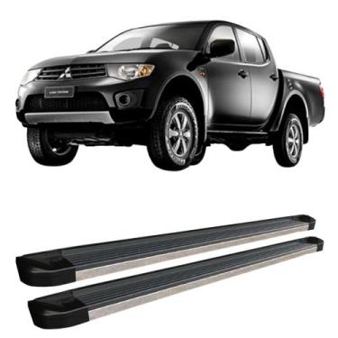 Imagem de Estribo L200 Triton 2012 2013 2014 2015 2016 Preto Fosco - C&K