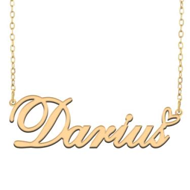 Imagem de A168A Colar de nome personalizado personalizado personalizado colar de nome banhado para mãe filha amizade feminino dia dos namorados aniversário de Natal ano novo, Metal, Sem pedras preciosas