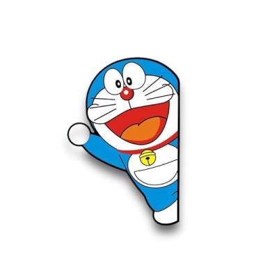 Imagem de Adesivo de carro Doraemon – Adesivo de carro fofo Doraemon à prova d'água vinil anime adesivos japoneses mangá acessórios de carro desenho animado pacote de adesivos de para-choque decalque de janela