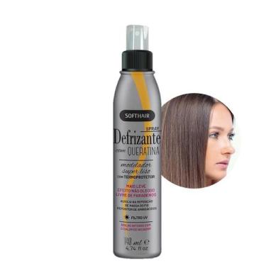 Imagem de Protetor Térmico para Cabelo Spray Defrizante com Queratina Soft Hair 