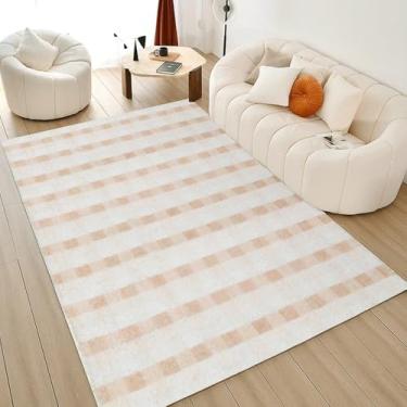 Imagem de Tapete xadrez artístico vintage, confortável, macio, para sala de estar, decoração para casa, quarto, tapete geométrico, AX078,3,D,300x400CM