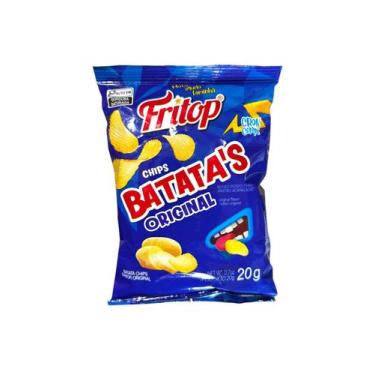 Imagem de Kit 30 Mini Batata Chips Fritop Tradicional Salgadinho 20g - Genérica