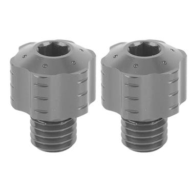 Imagem de 2PCS Motocicleta Espelho Retrovisor Adaptador Parafusos-10mm Rosca CNC Alumínio Liga Parafusos para Moto Espelho Plugs (Prata)