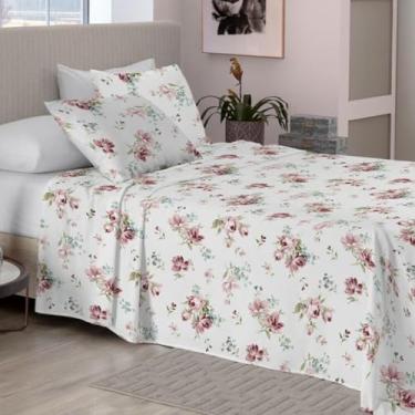 Imagem de Jogos De Cama Neo Essencial Estampado 4 pçs Casal Camesa - Rose