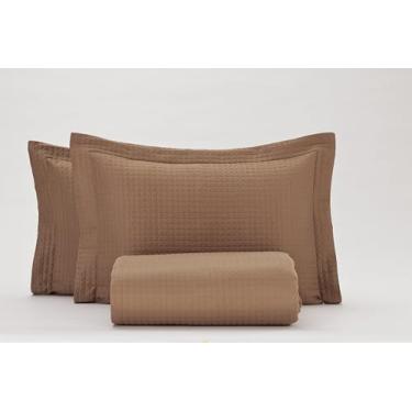 Imagem de Plumasul Cobre Leito Quadrato Casal Avulso Microfibra Peletizada Café