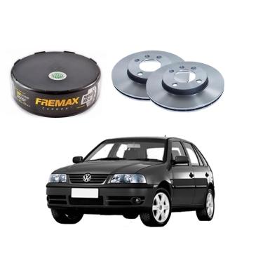 Imagem de Disco freio dianteiro fremax original volkswagen gol G3 1.6 1.8 2.0 2001 A 2005