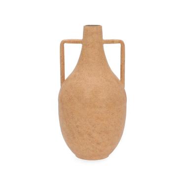 Imagem de Vaso em metal com alças bege rustico mart 39CM