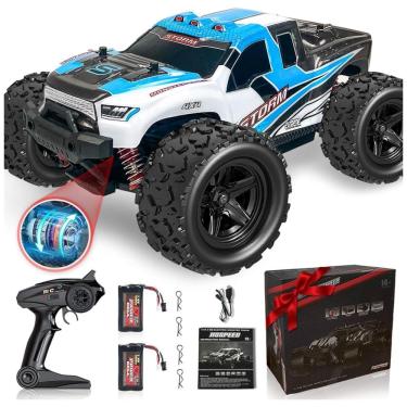 Imagem de Carrinho de Controle Remoto para Adultos Off Road 118 Escala Até 45 km por hora, Recarregável, BNAM, Azul