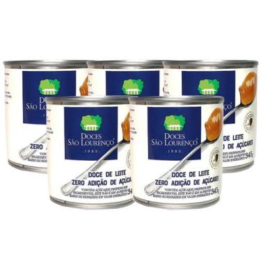 Imagem de Kit c/ 5und Doce de Leite Zero Ad. Açucar S LOURENCO 345g - São Louren