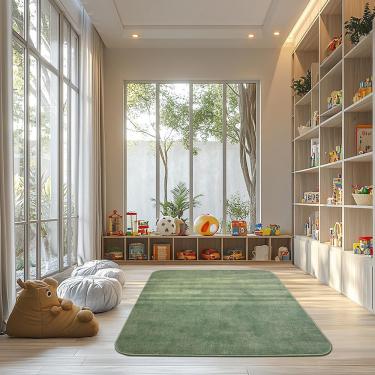 Imagem de Tapete Relex N Cantos Oliva 150x200cm Tapetes São Carlos