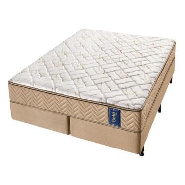 Imagem de Conjunto Box Super King Molas Ensacadas Americanflex Gold Gel 193x203x