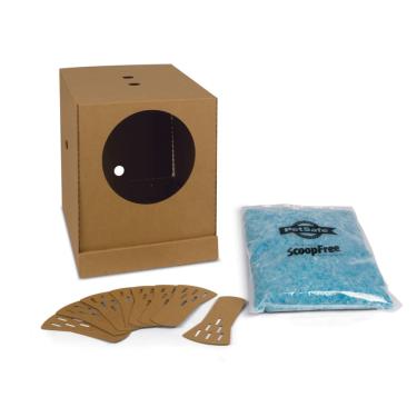 Imagem de Caixa de areia descartável para gatos PetSafe - Design coberto dobrável para viagens - dos fabricantes da caixa de areia autolimpante ScoopFree - Incl
