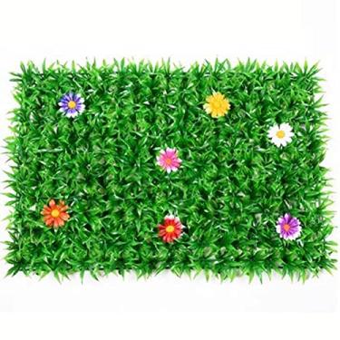 Imagem de LUZTOL Cerca de privacidade falsa expansível com tela de privacidade artificial de hera britânica capa de folha de hera britânica 40 cm x 60 cm parede de árvore privada beleza jardim celeiro