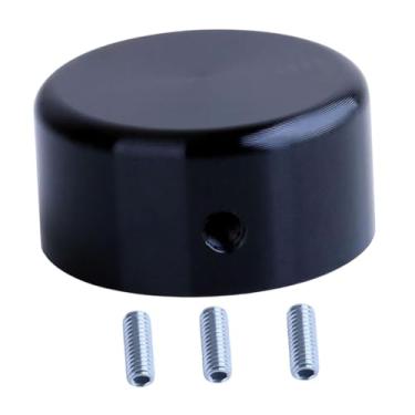 Imagem de Almencla Efeitos de guitarra Tampa de pino Pedal Stomp Knob não deslizamento de instalação fácil Efeitos de guitarra Tampa de proteção de peças para pedais de, Preto