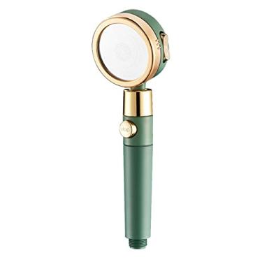 Imagem de WYUYIWH Chuveiro de chuva com aspersor portátil 3 modos doméstico economia de água filtro de cabeça de chuveiro de alta pressão chuveiro de cintura pequena (cor: verde) (verde)