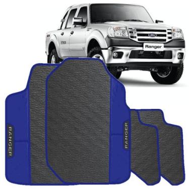 Imagem de LINDO JOGO TAPETE 4 PEÇAS CARRO AUTOMOTIVO  NA COR AZUL Ford Ranger 20