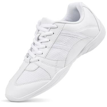 Imagem de CADIDL Cheer Shoes para mulheres, branco, líder de torcida, atlético, dança, tênis, tênis de caminhada, Ch06-branco, 34