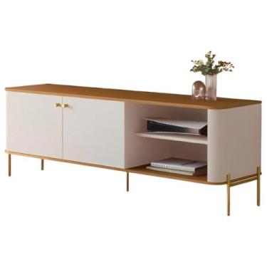 Imagem de Rack Para Sala TV Até 58 Polegadas Moderno 2 Portas - Casa H, Off Whit