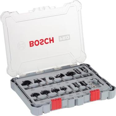 Imagem de Bosch Jogo de fresas misto Standard encaixe de 1/4" 15 peças