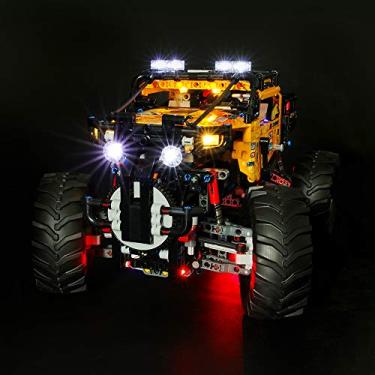 Imagem de GEAMENT LED Light Kit Compatible with Lego 4X4-treme Off-Roader - Lighting Set for Powered UP 42099 Building Model (Model Set Not Included)