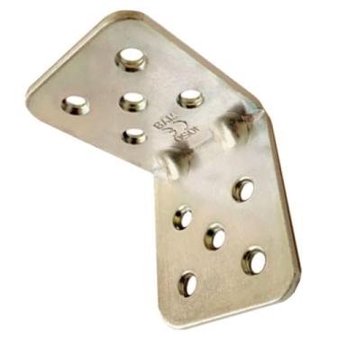 Imagem de Cantoneira em Aço Galvanizado com 2 Peças 40x45x2,5mm - 2790 - MINUBRA