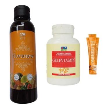 Imagem de Floranew Garrafa 630g + 01 Geleviamin 90cáp + 05 Sachê Floranew