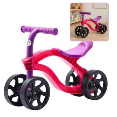 Imagem de Bicicleta Equilíbrio Infantil Futurista Sem Pedal 4 Rodas Aprendizagem