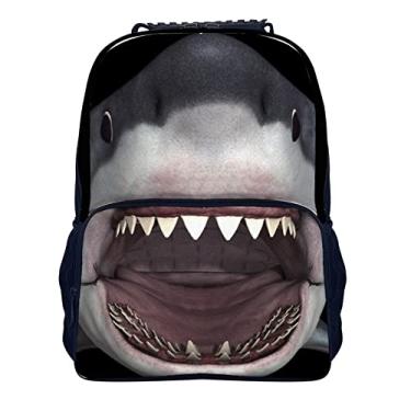 Imagem de Mochila escolar infantil Skymoon 3D Animal, Shark, 16 Inch