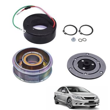 Imagem de TJHSM Substituição do kit de embreagem do compressor AC para Civic 2.0L 2007-2011