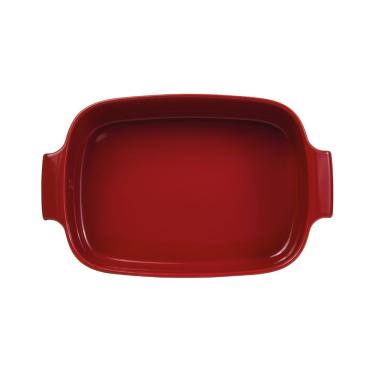 Imagem de Travessa Retangular Em Porcelana Assar E Servir 30x21cm Germer Vermelho