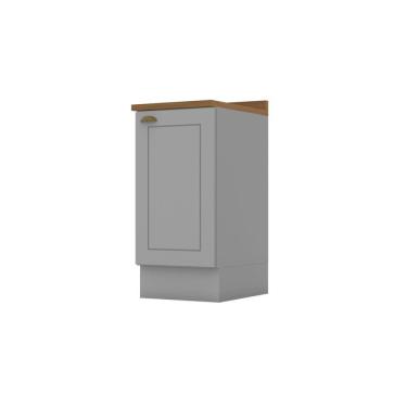 Imagem de Balcão 400 Mm 1 Porta Com Tampo Emily Cinza/nature