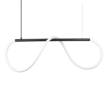 Imagem de Lustre Design Moderno Rope 38w - Silicon Led 6000k - Preto