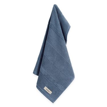 Imagem de Toalha De Rosto Karsten Realce 100% Algodão 48cm X 70cm Azul Sereno