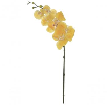 Imagem de Haste Orquidea Phalaenopsis Real Toque C-coat X7 Amarelo 63cm