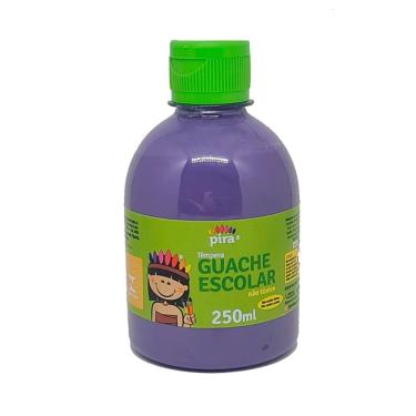 Imagem de Tinta Guache Escolar Pet 250ml Com Aplicador Piratininga Lilás