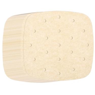 Imagem de HARFINGTON 200 peças de forros de fritadeira a ar, quadrados de 16,5 cm, forros a vapor de bambu com furos, folhas de papel pergaminho perfurado, antiaderente, papel vaporizador descartável, para